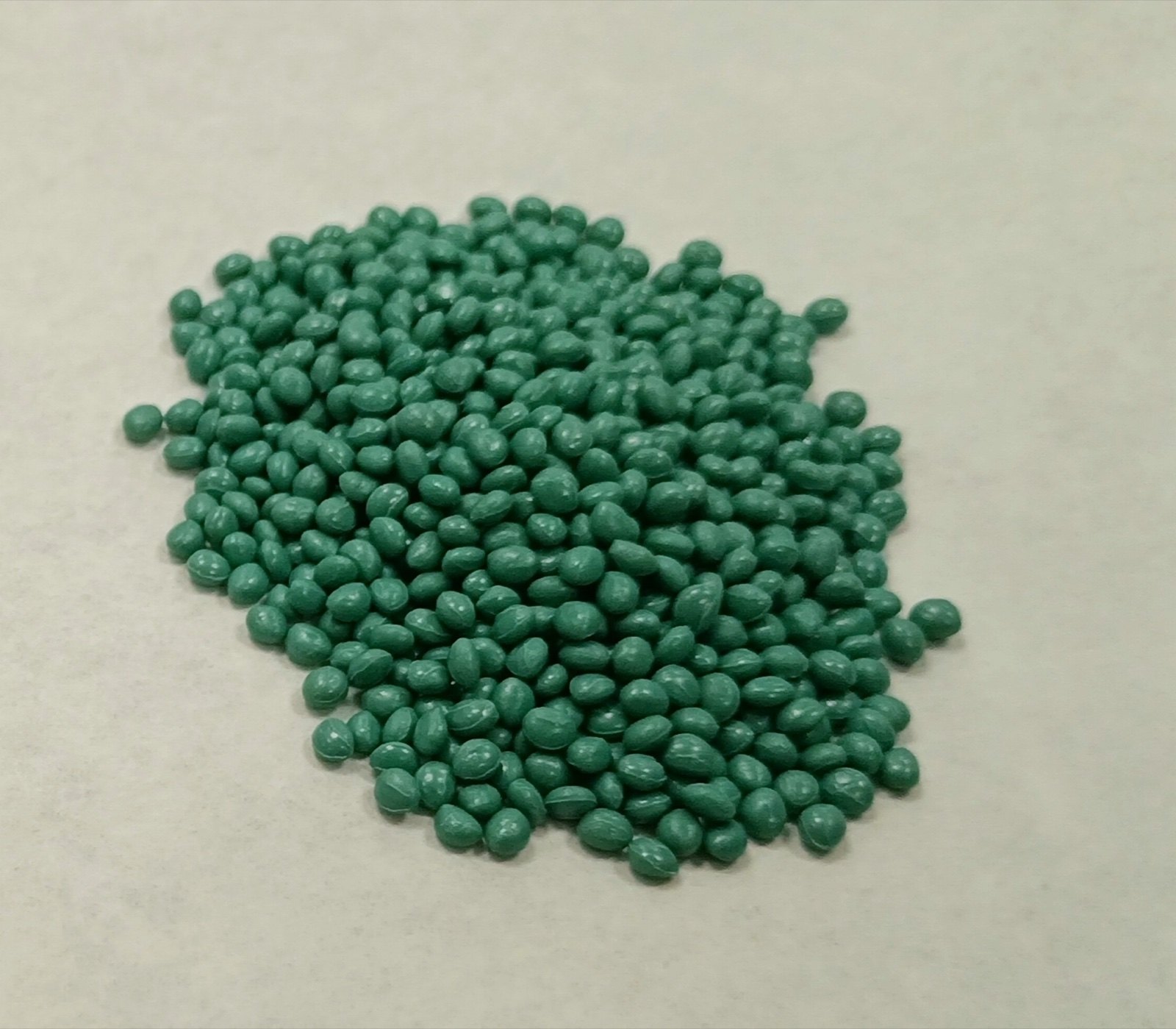 Green food-grade rPET granules