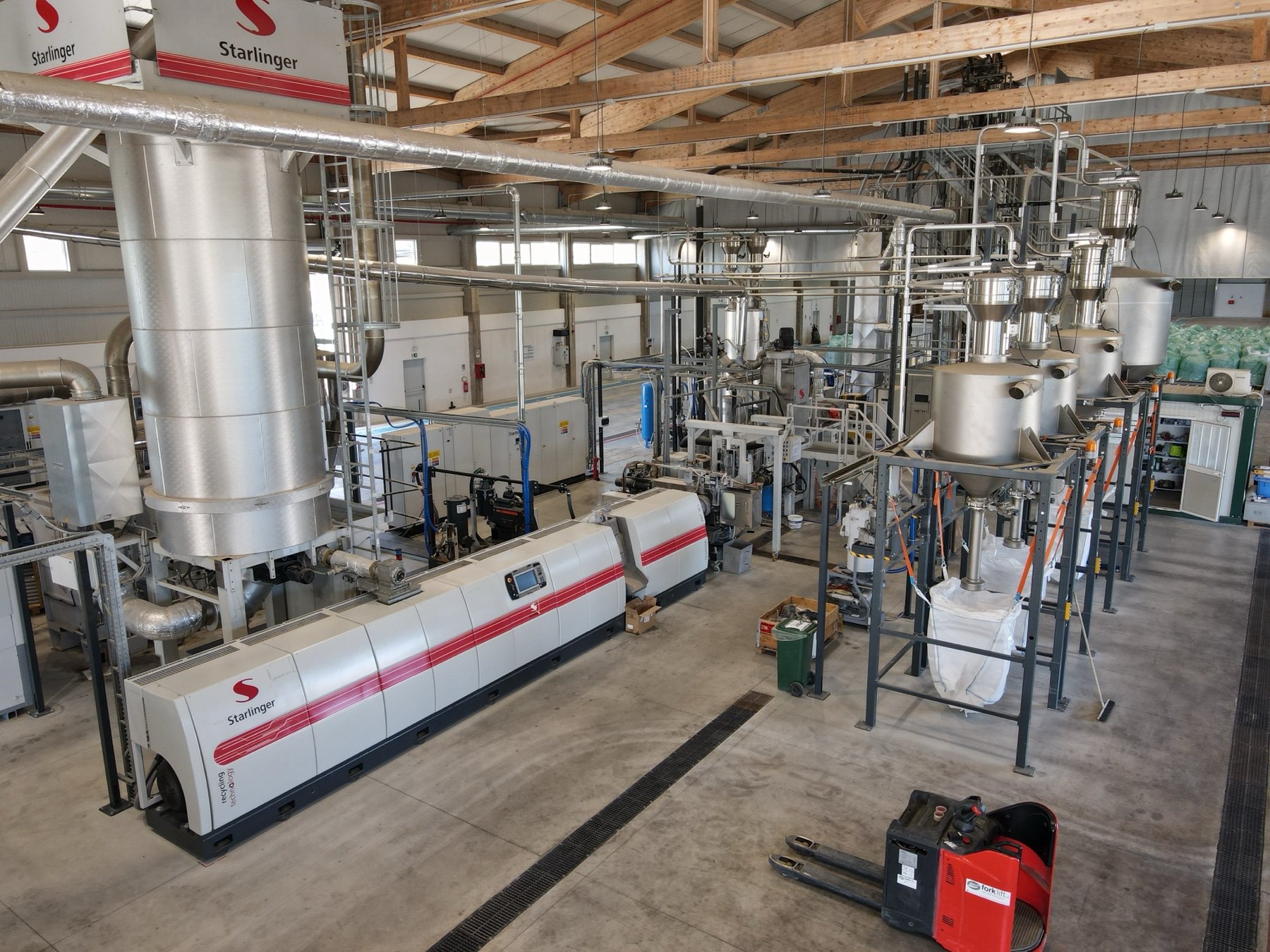 Brunetti Packaging Starlinger iV+ production line